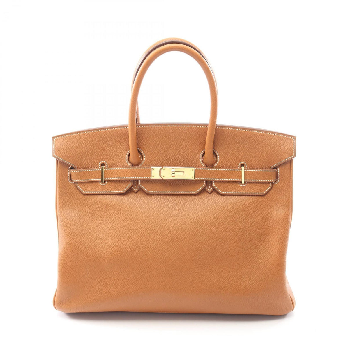 Preloved HERMES Birkin 35 HandbagGold Gold Brown Epsom leather×Epsom 2101219536491