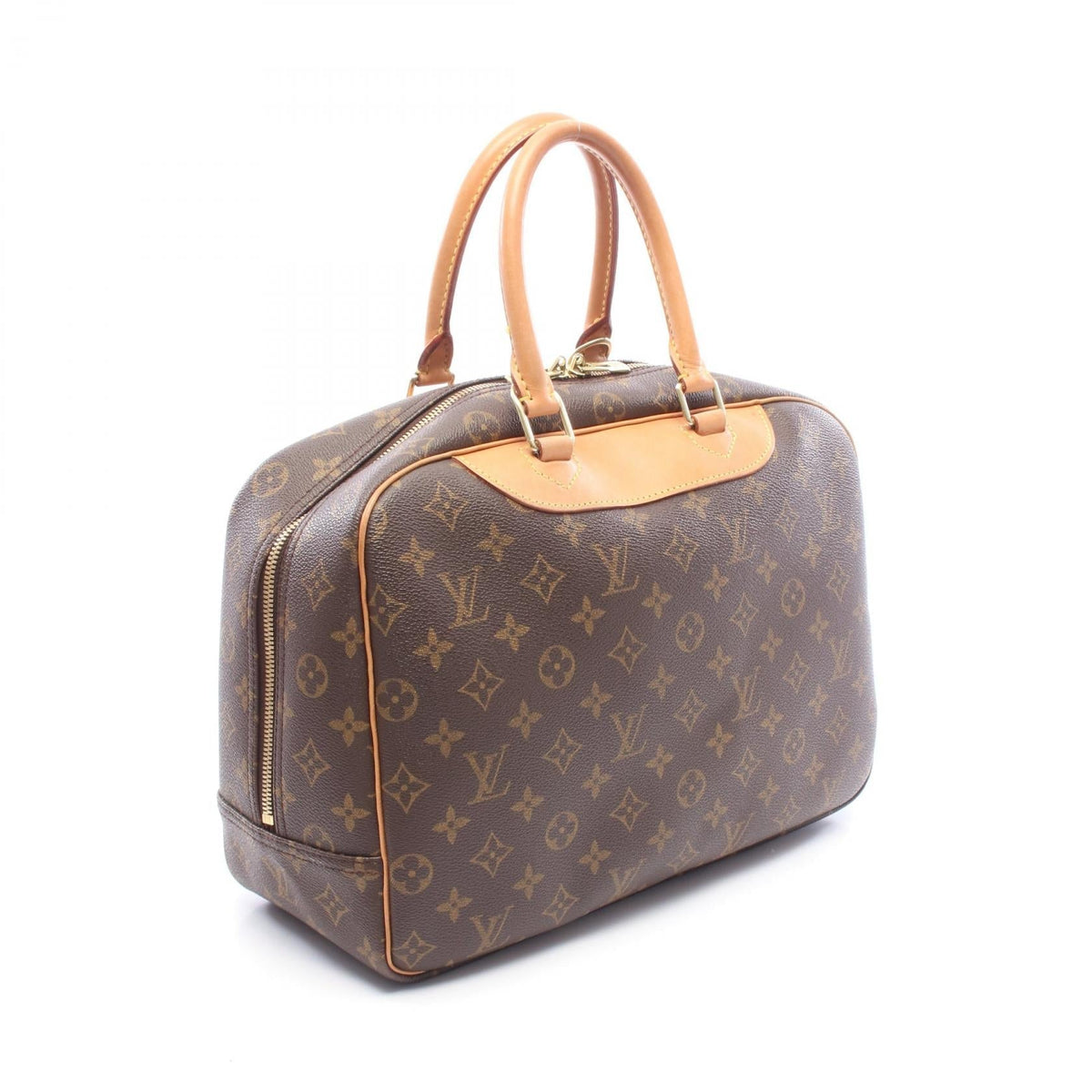 Preloved LOUIS VUITTON Deauville Bowling Vanity Brown Handbag M47270 2101220288273