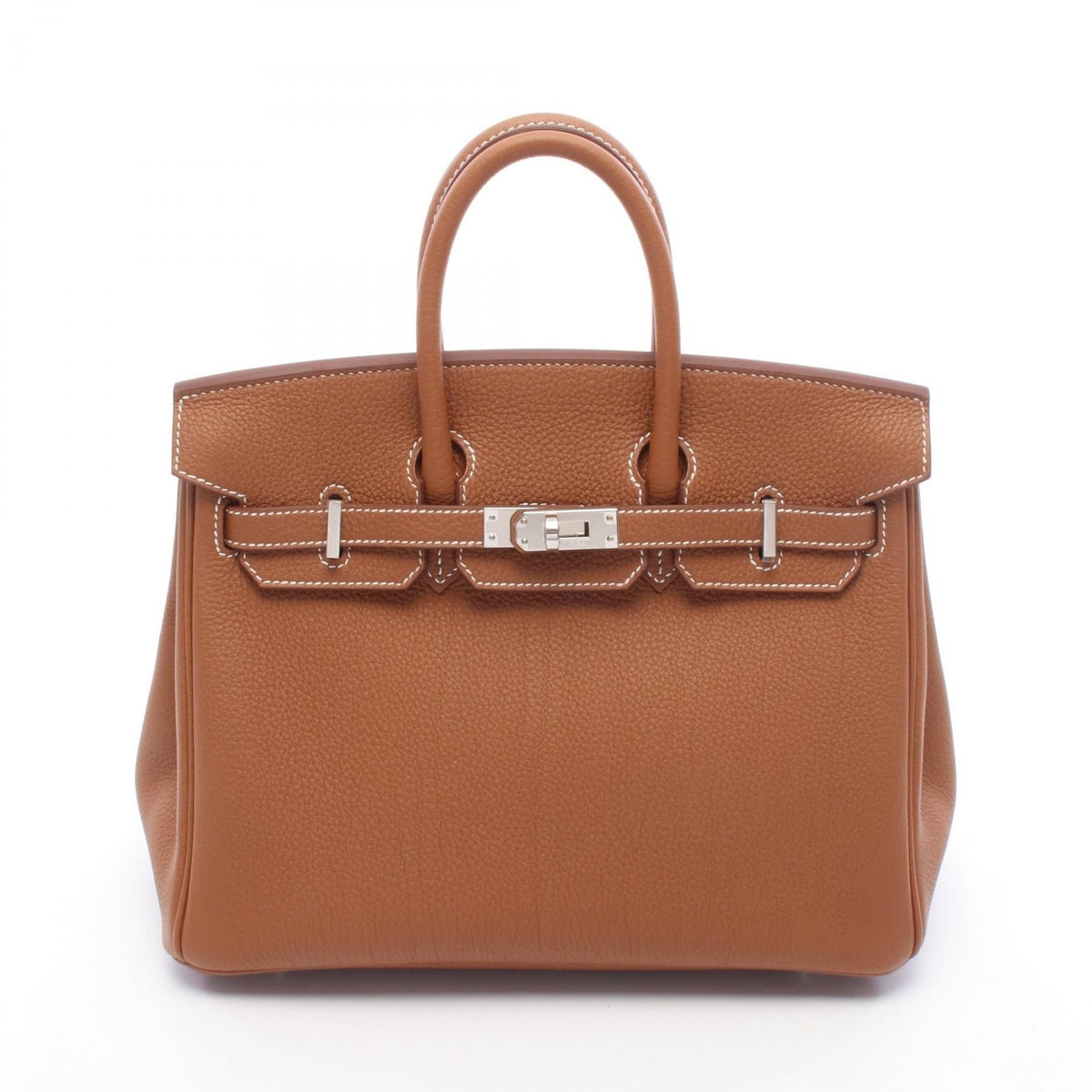 Preloved HERMES Birkin 25 Gold Handbag Brown Togo leather Other×Togo leather 2101220227982