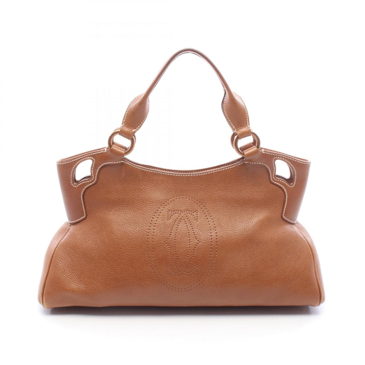 Preloved CARTIER Marcello de Cartier SM Handbag Brown leather 2101220287030