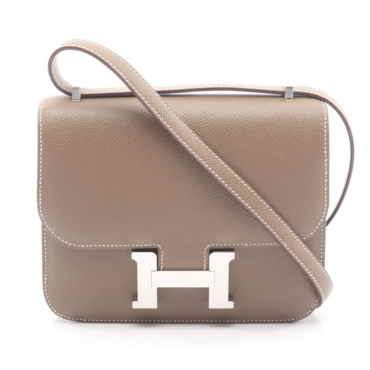 Preloved HERMES Constance 3 Mini Miroir Shoulder BagEtoupe Grey Etoupe Grey Gray Epsom leather×Epsom 2101219825502