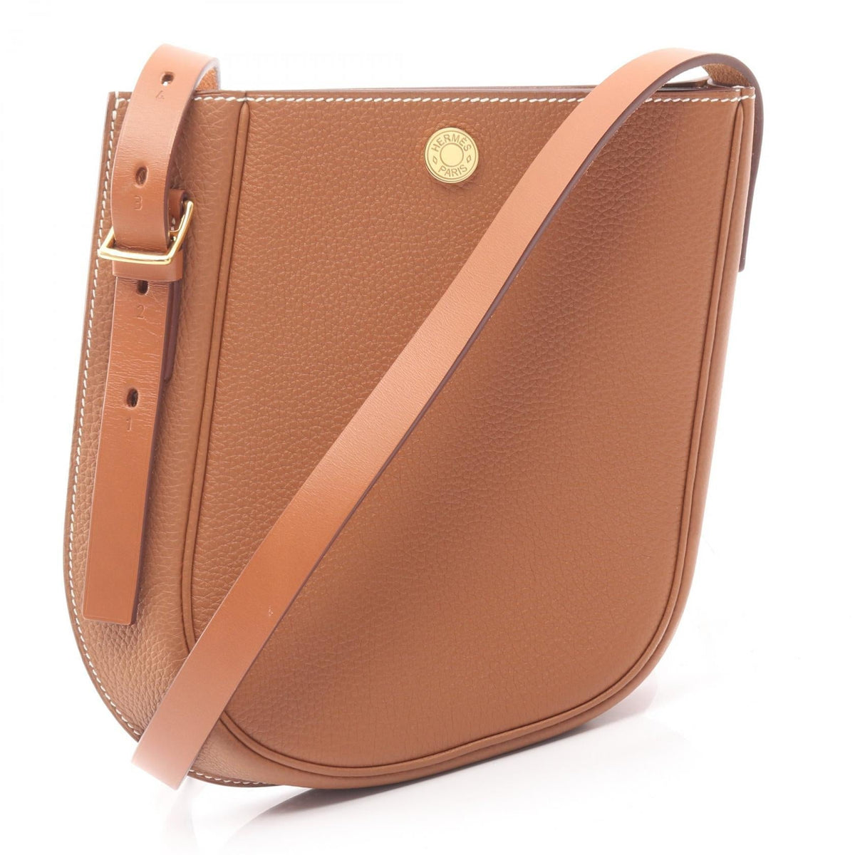 Preloved HERMES Perspective Cavalier 21 Shoulder BagGold Gold Brown Togo leather leather 2104102486507