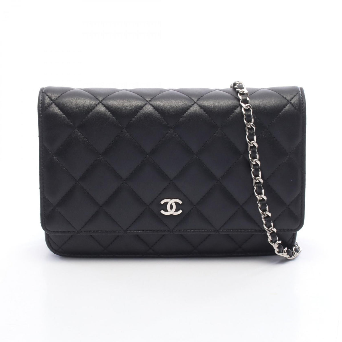 Preloved CHANEL Black Matelasse Lambskin (sheep leather) 2104102552103