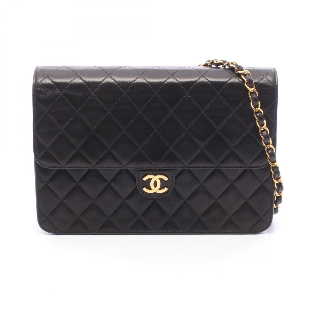 Preloved CHANEL Black Matelasse Lambskin (sheep leather) 2101220286088