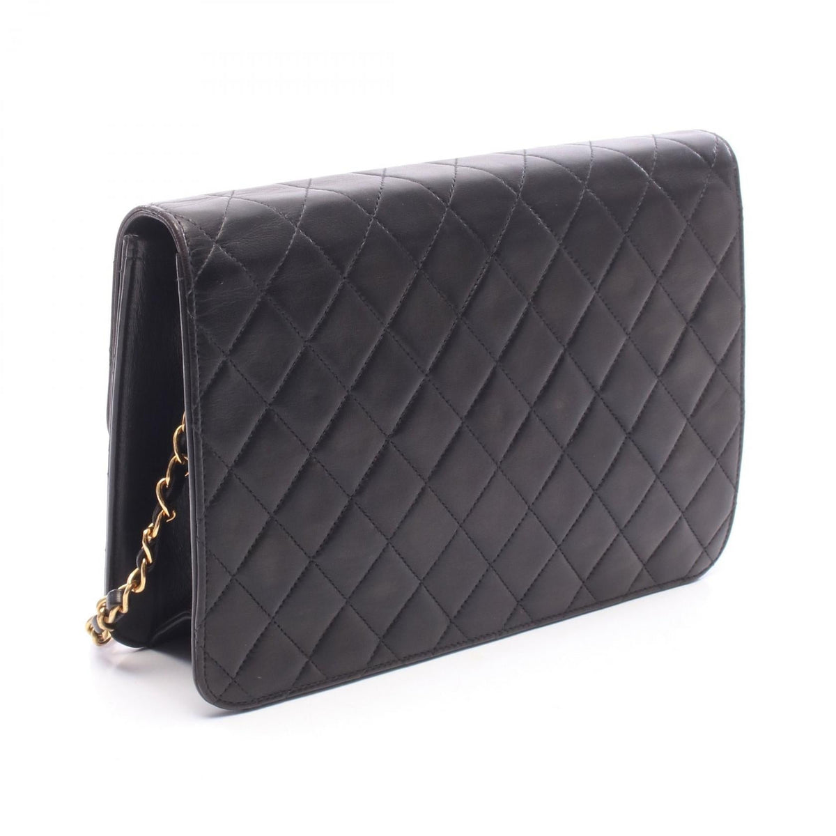 Preloved CHANEL Black Matelasse Lambskin (sheep leather) 2101220286088