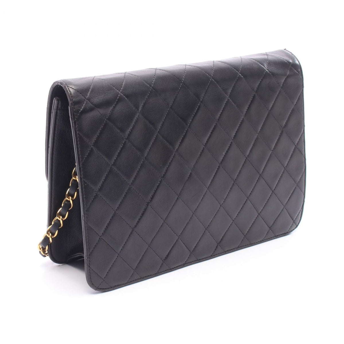 Preloved CHANEL Black Matelasse Lambskin (sheep leather) 2101220285531