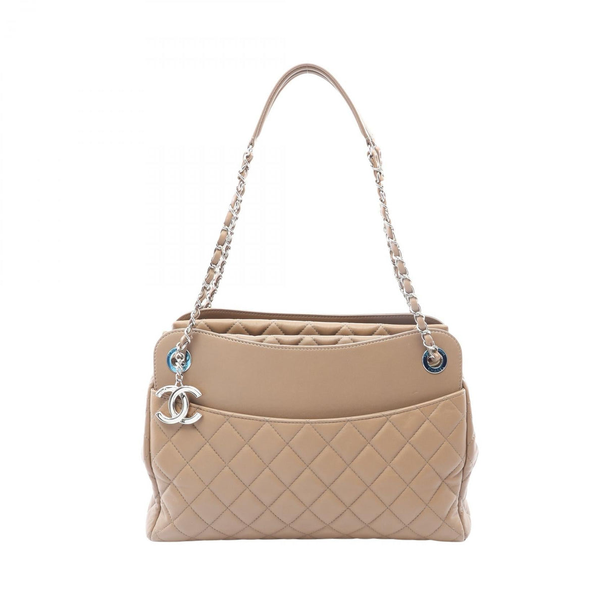 Preloved CHANEL Beige Matelasse Lambskin (sheep leather) 2101220244682