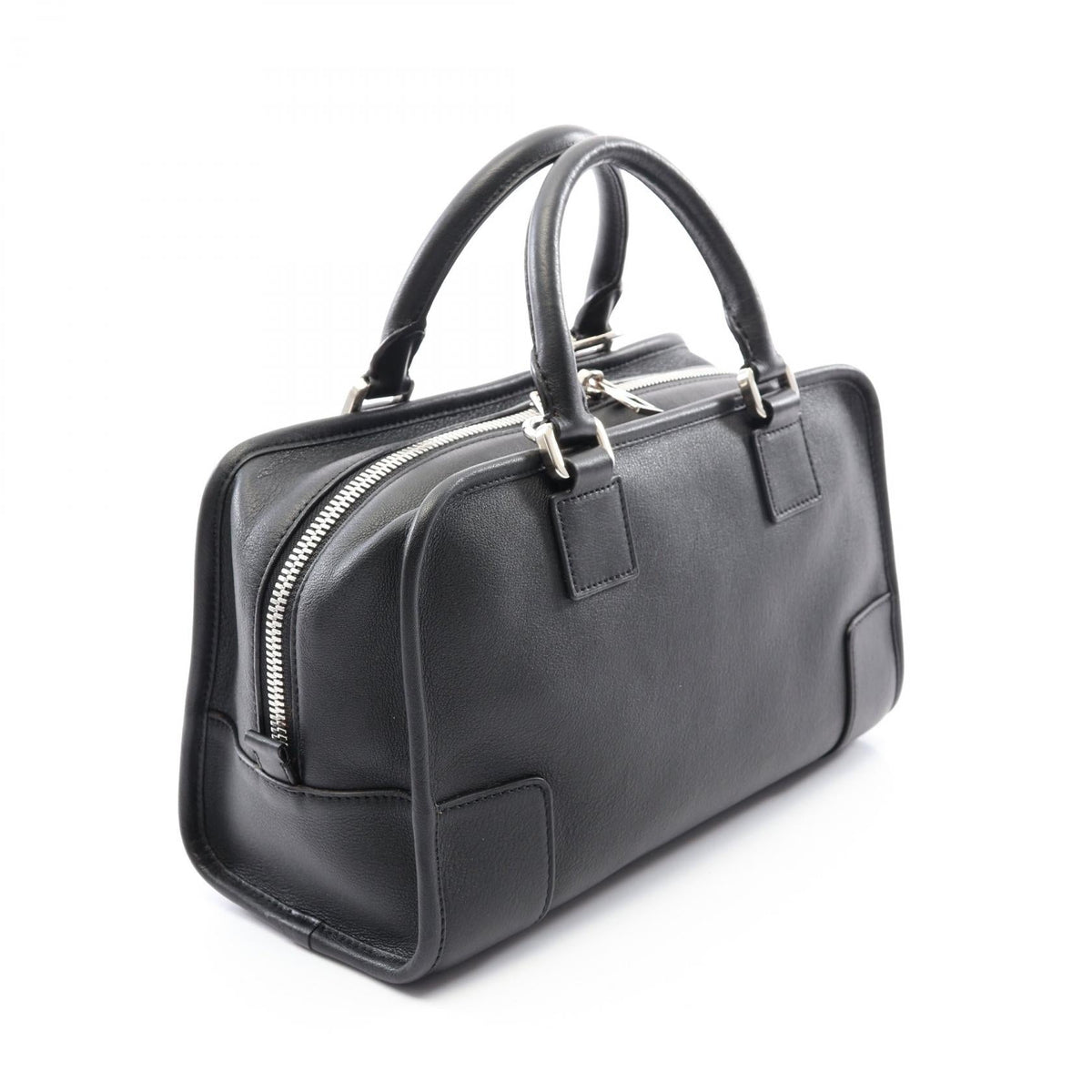Preloved LOEWE Amazona 28 2WAY Handbag Black leather 352.30.N03 2101220223489