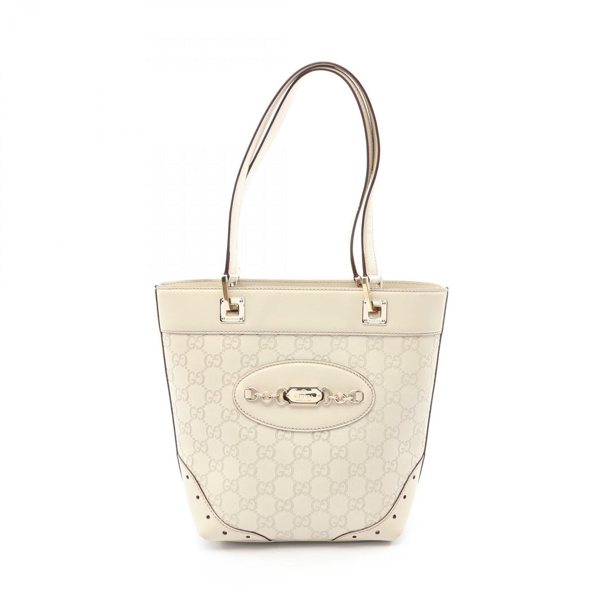Preloved GUCCI Guccisima Tote Bag Beige leather 145994 2101220286019