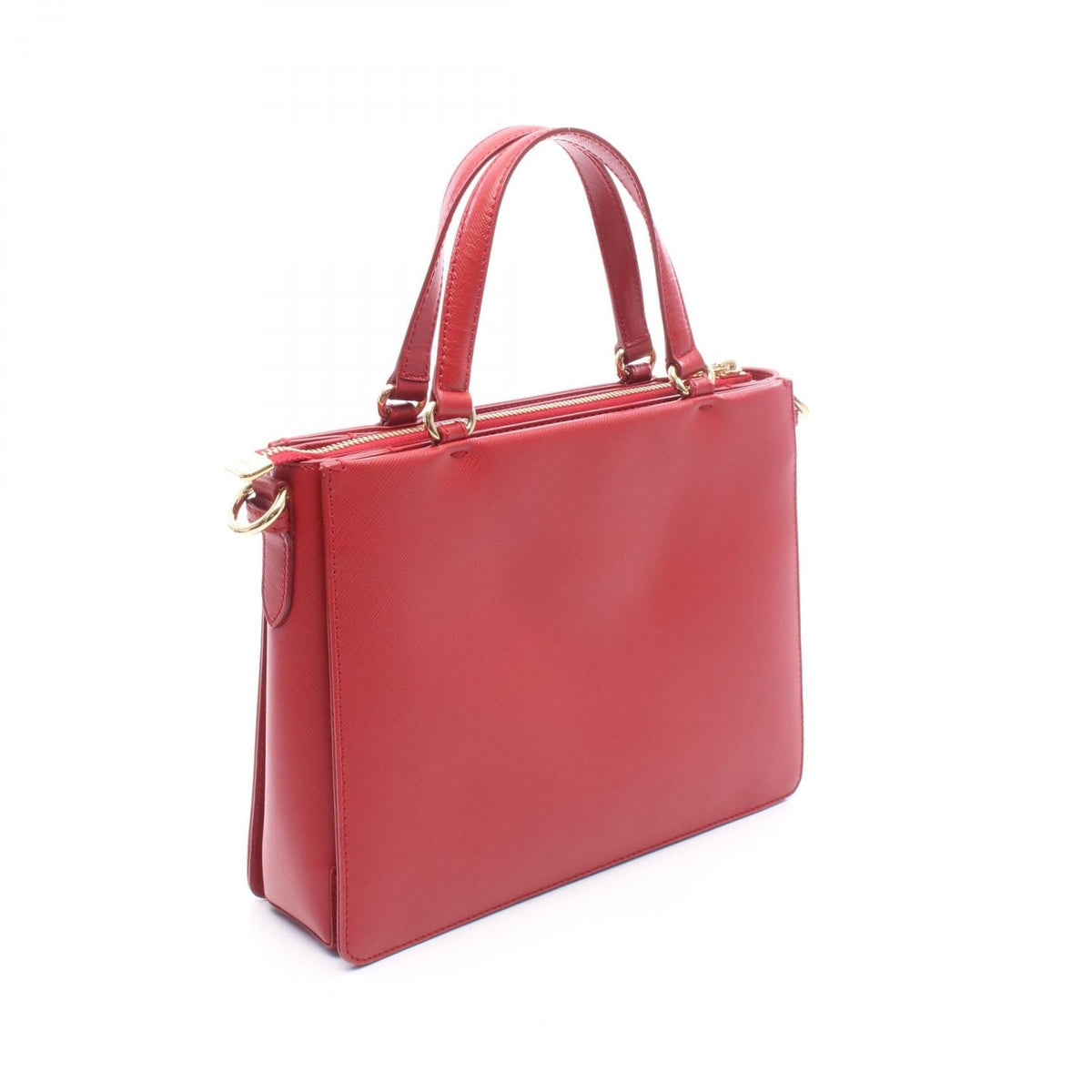 Preloved Salvatore Ferragamo Vala Ribbon 2WAY Handbag Red leather 2101220286927