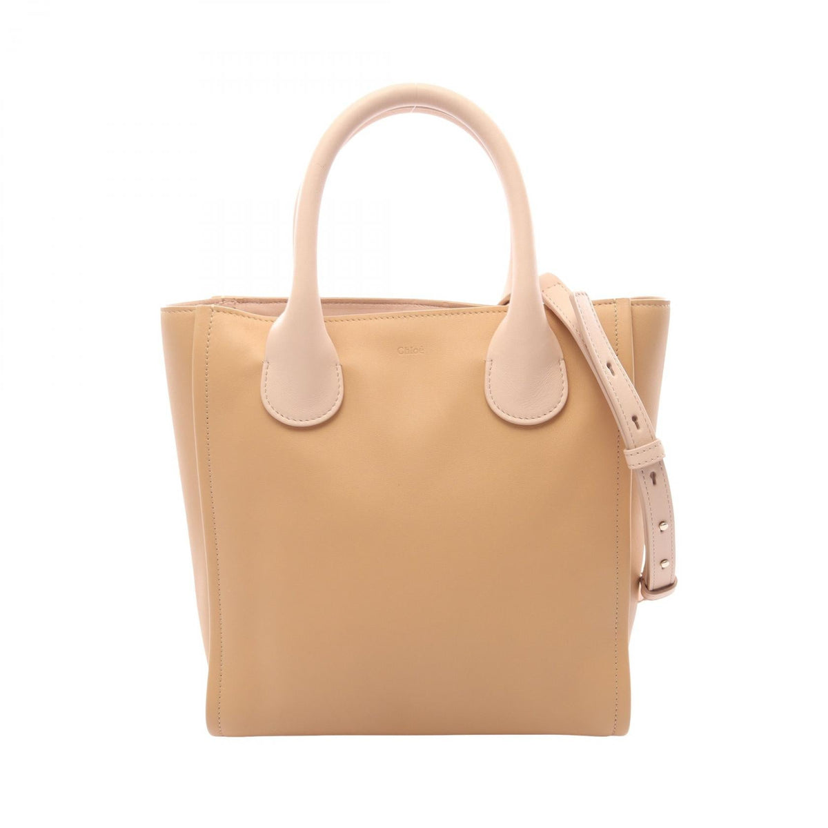 Preloved Chloe JOYCE Small 2WAY Handbag Beige/Pink leather CHC22SS458F53 275 2101220016746