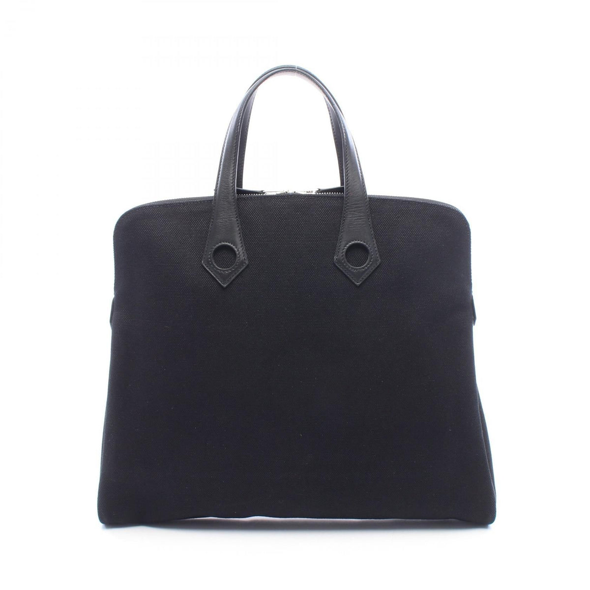Preloved HERMES Sack Eboo MM Tote Bag Black Toile H leather×canvas 2101220116361