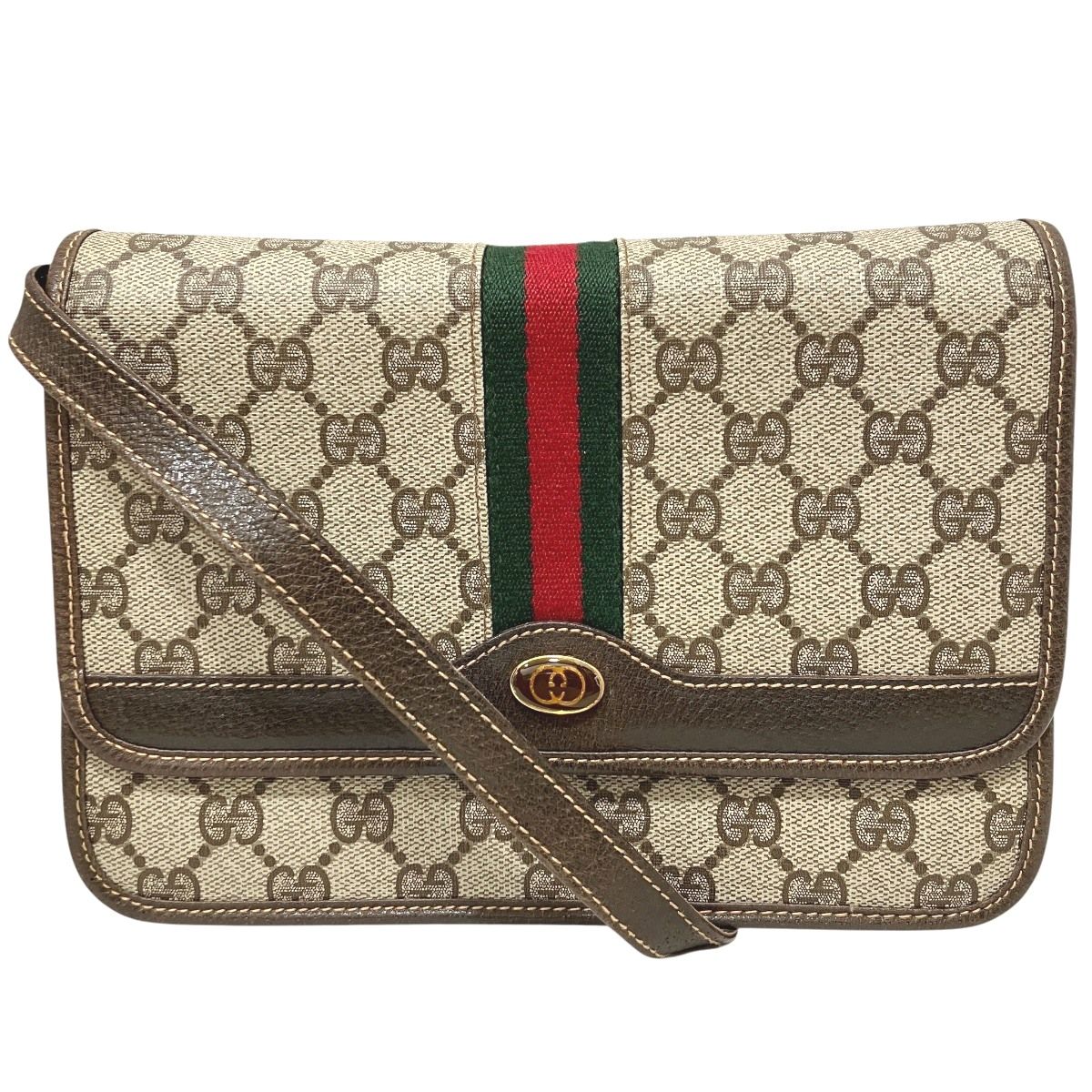 Gucci Sherry Line Old Gucci PVC Shoulder Bag