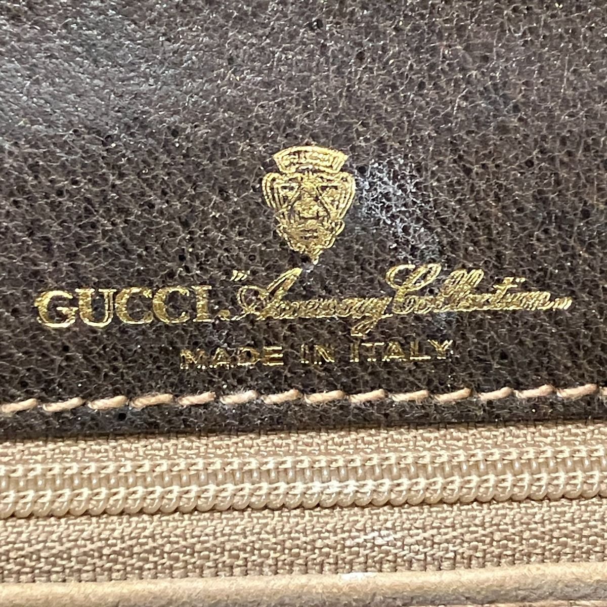 Gucci Sherry Line Old Gucci PVC Shoulder Bag