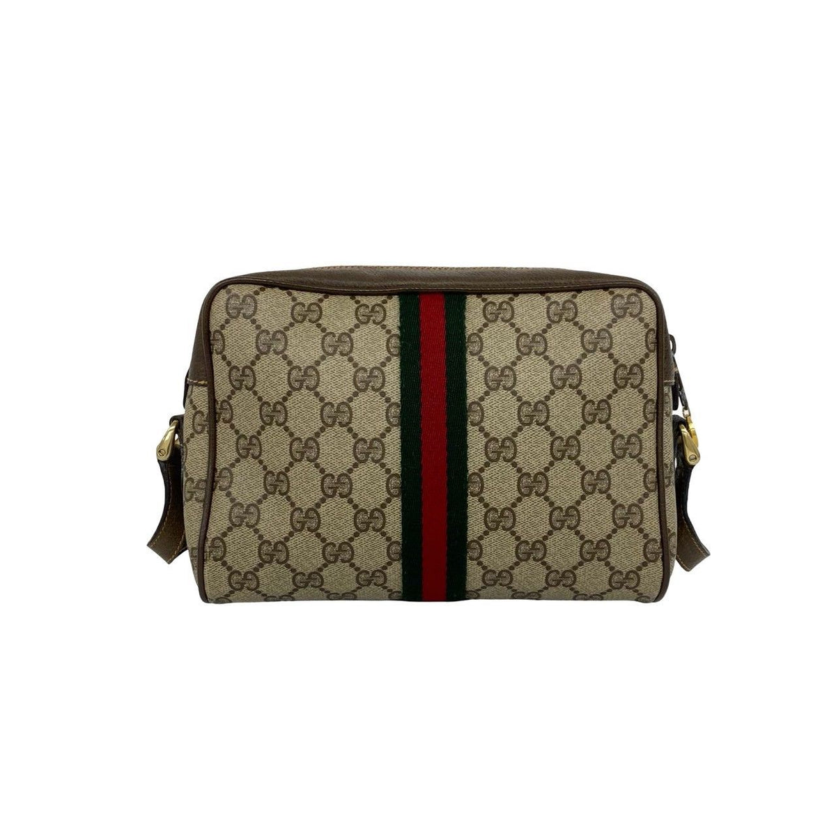 Gucci Sherry Line GG Logo Leather Shoulder Bag