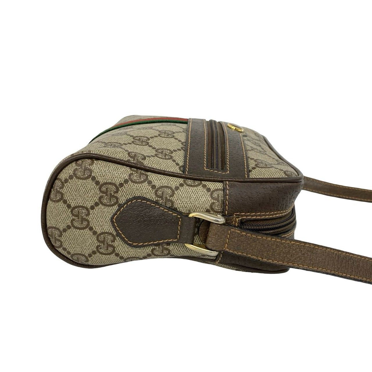 Gucci Sherry Line GG Logo Leather Shoulder Bag