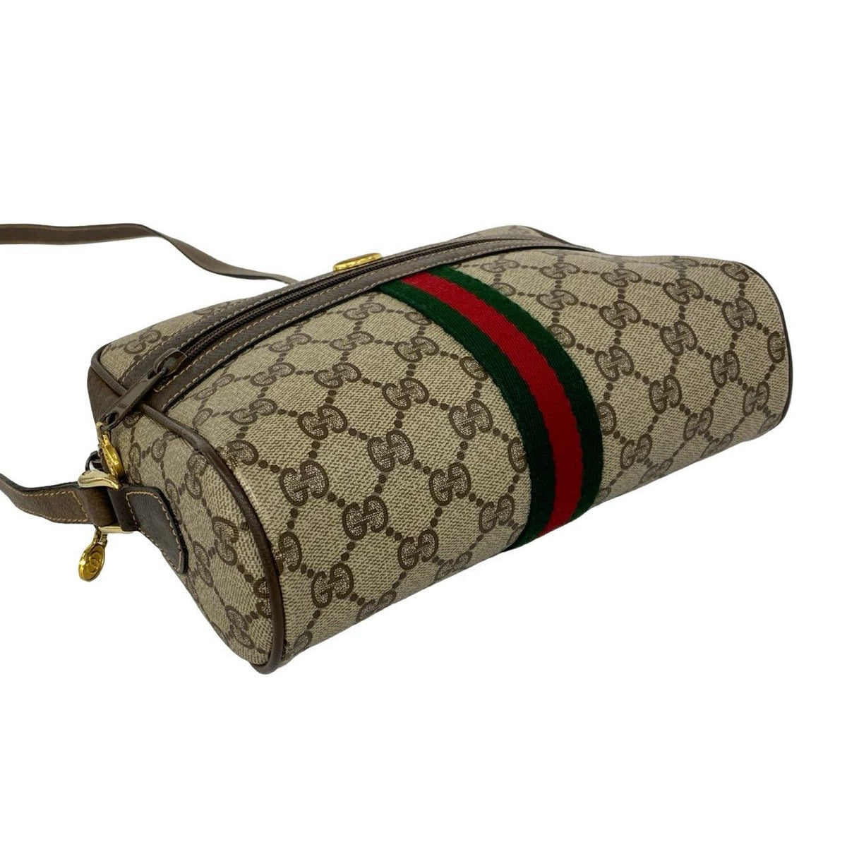 Gucci Sherry Line GG Logo Leather Shoulder Bag