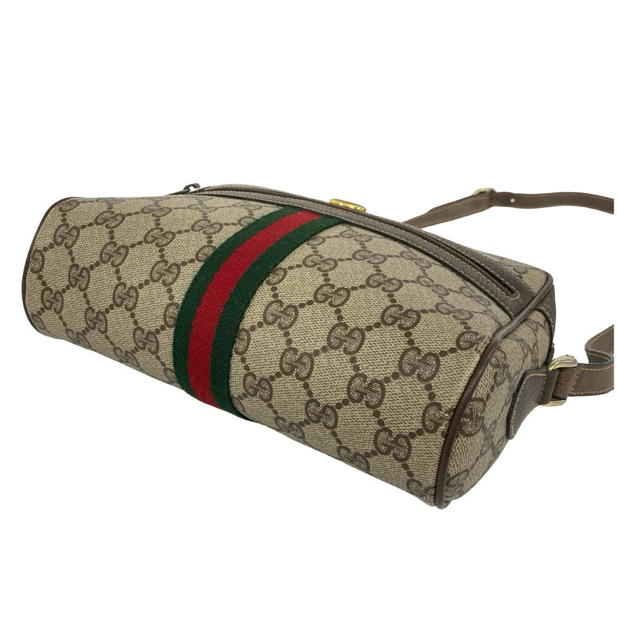 Gucci Sherry Line GG Logo Leather Shoulder Bag