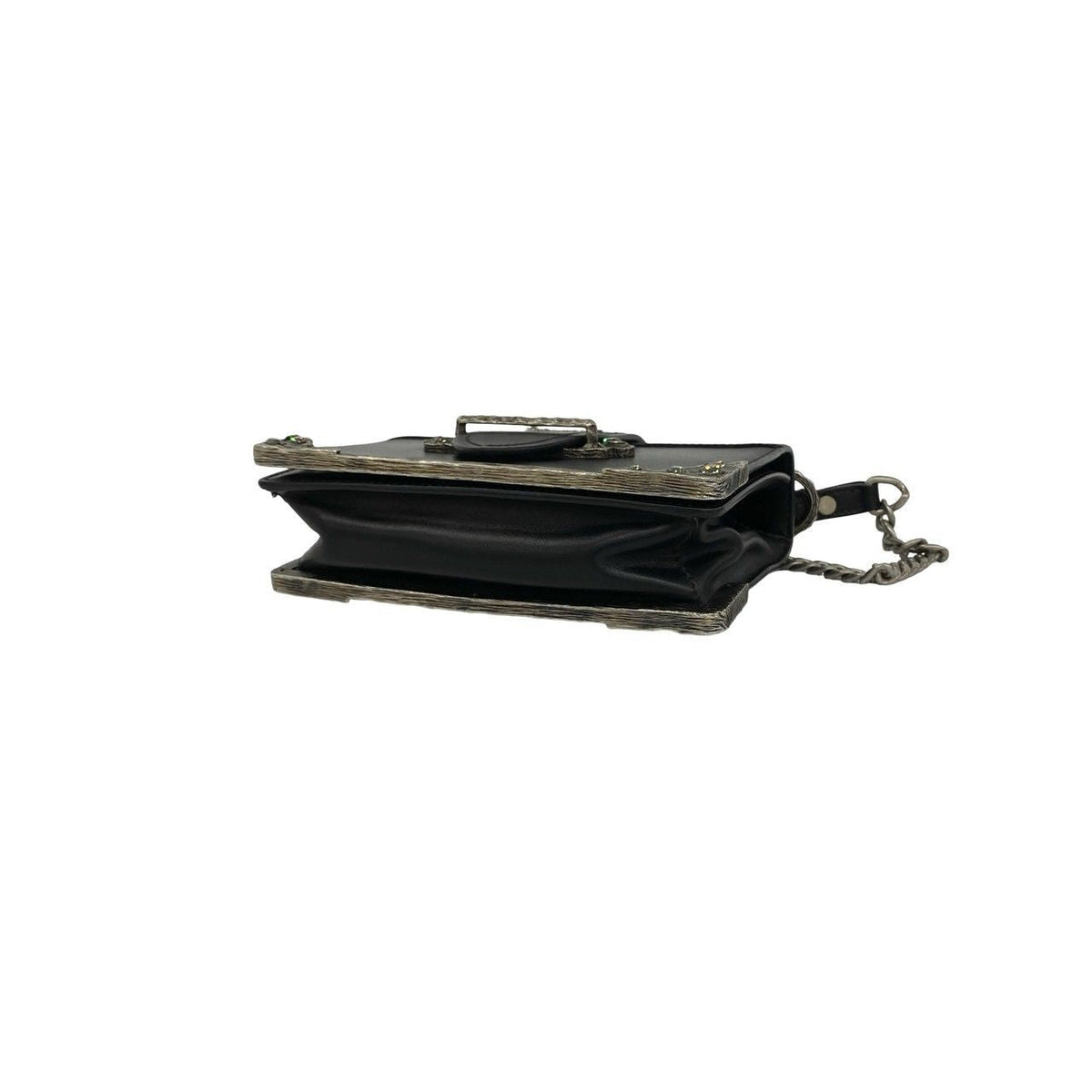 Prada Cahier Leather Chain Mini Shoulder Bag
