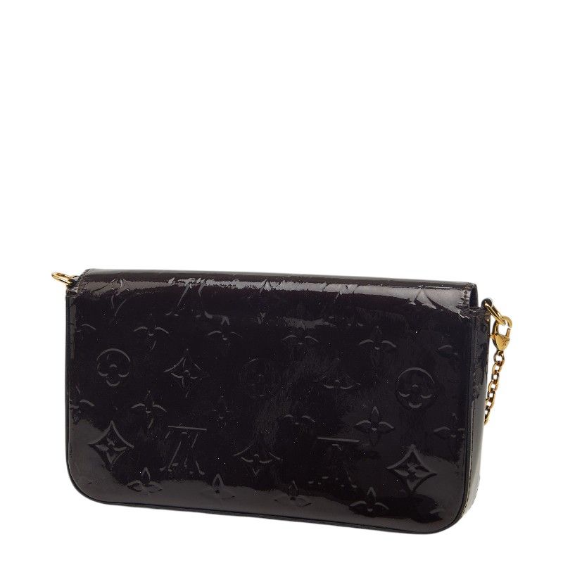 Louis Vuitton Pochette Felicie Monogram Vernis Chain Shoulder Bag