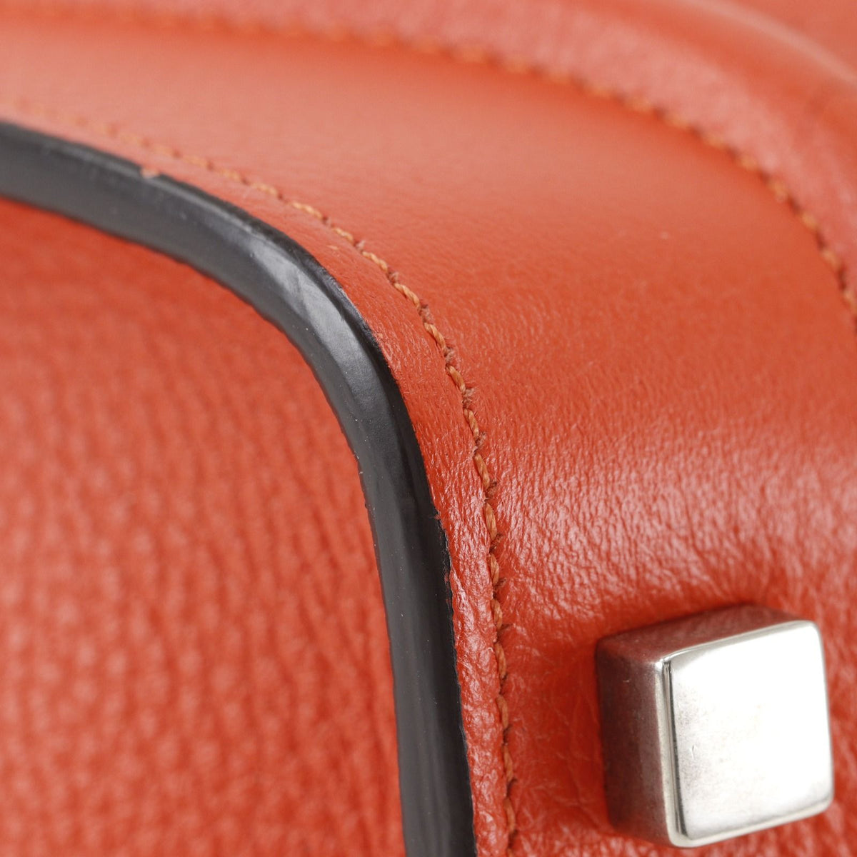 CELINE Luggage Micro Shopper Leather Handbag
