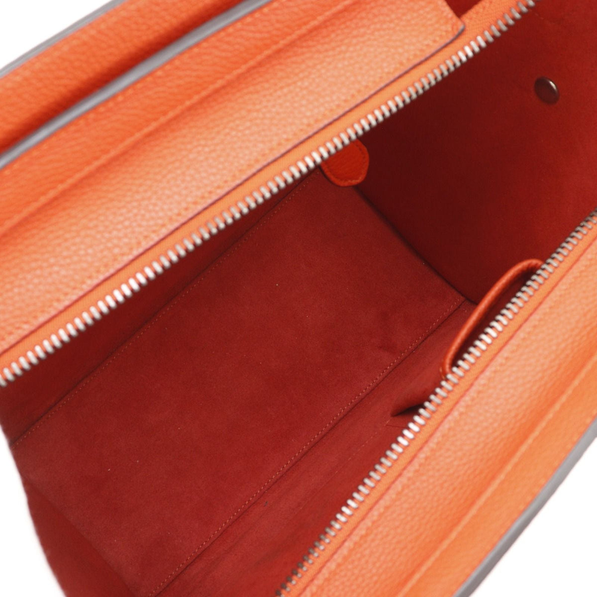 CELINE Luggage Micro Shopper Leather Handbag