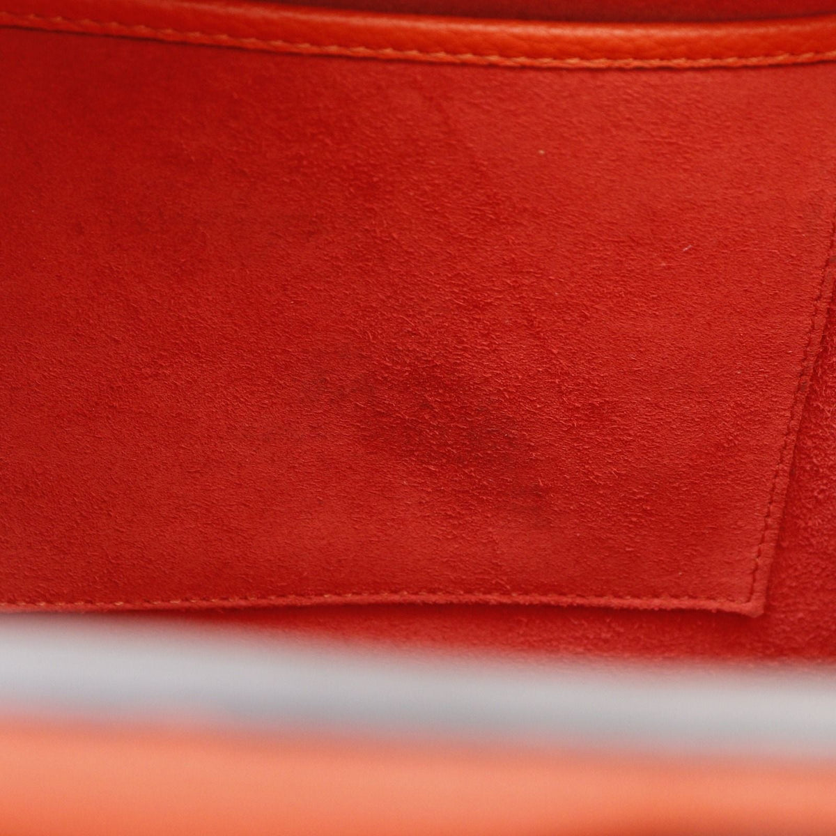 CELINE Luggage Micro Shopper Leather Handbag