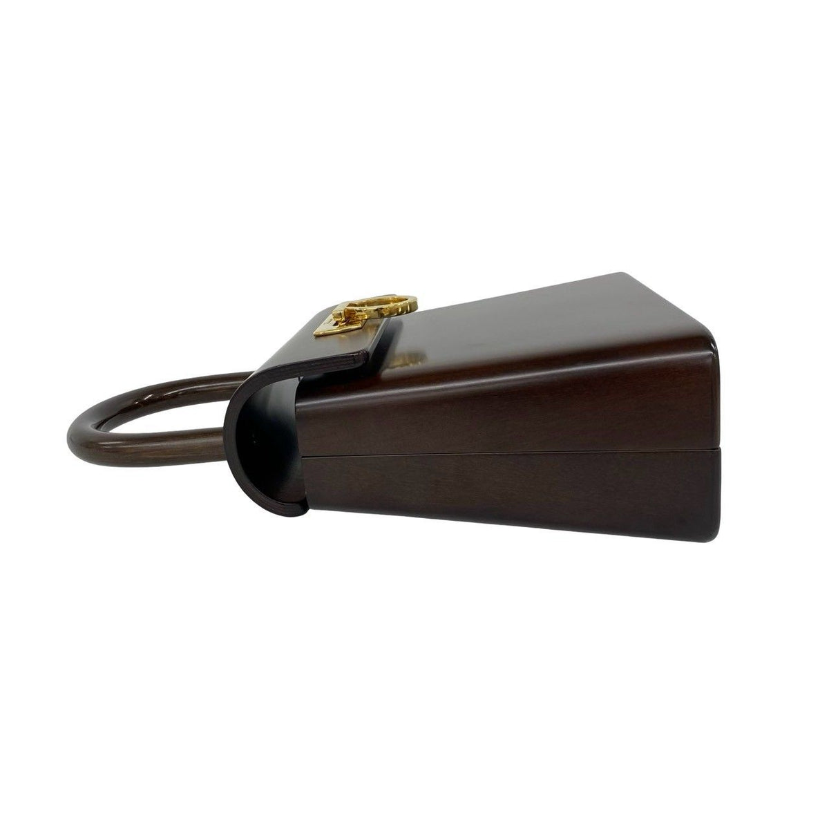 Salvatore Ferragamo Gancini Wood Handbag