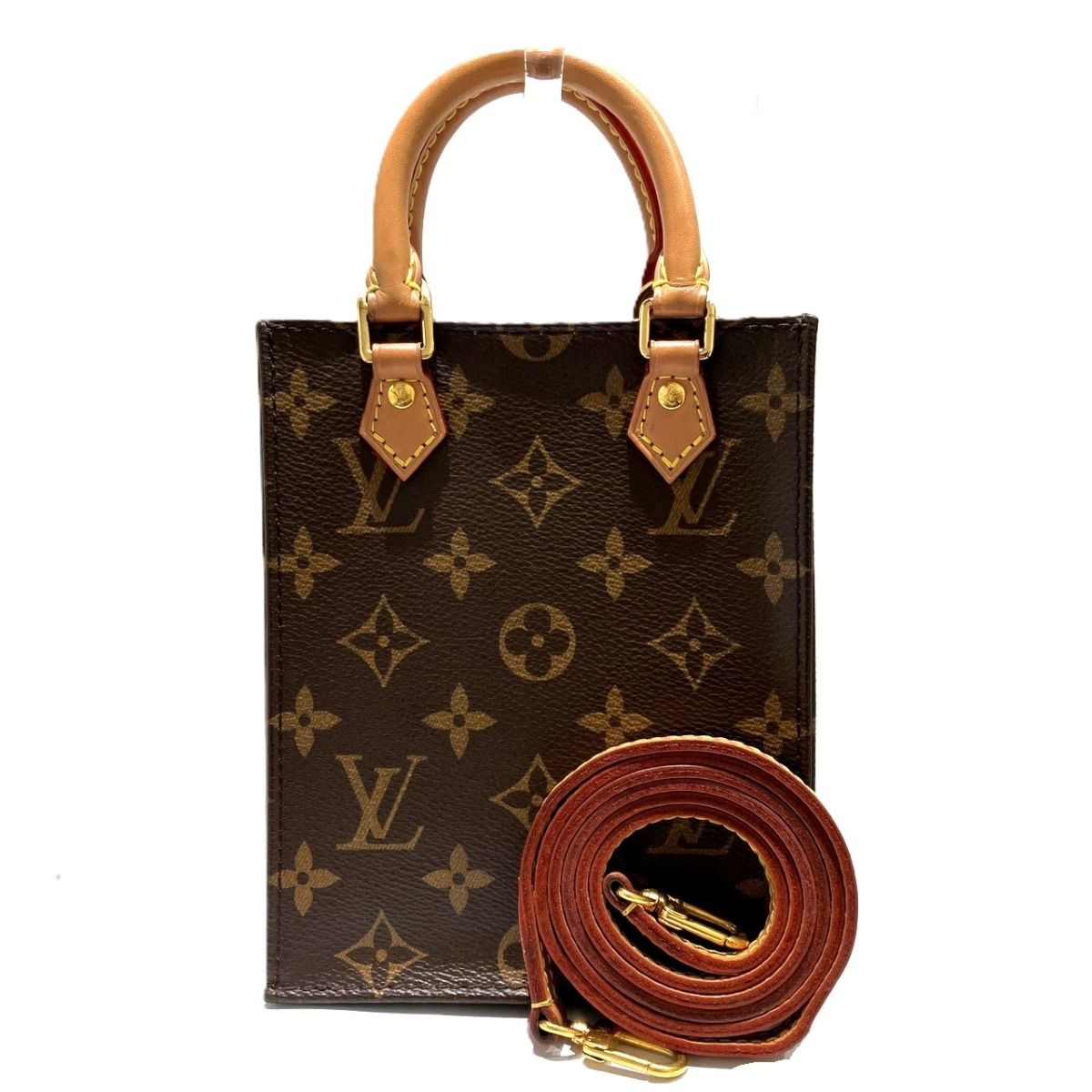 Louis Vuitton Petit Sac Plat Monogram Tote Bag
