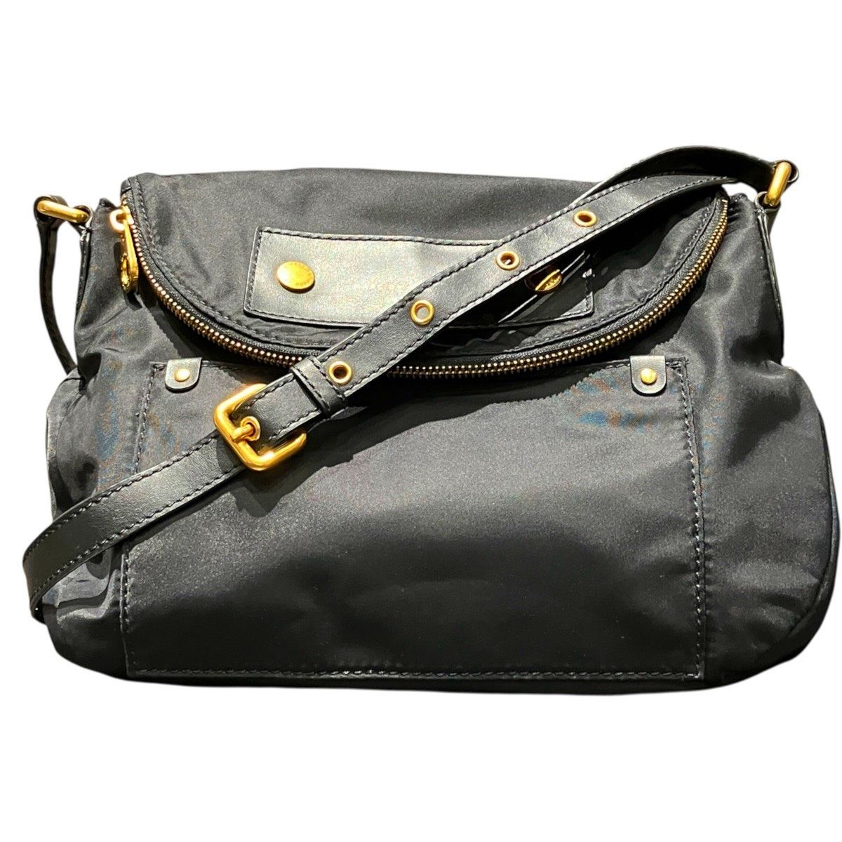 MARC JACOBS Nylon Leather Shoulder Bag