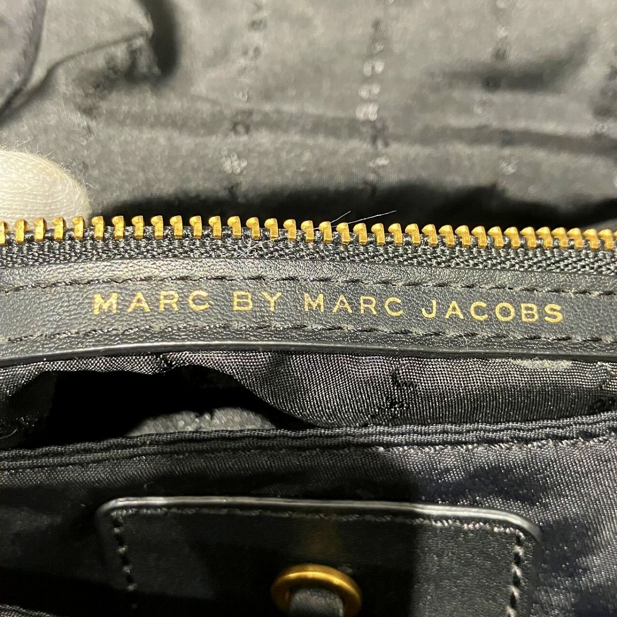 MARC JACOBS Nylon Leather Shoulder Bag