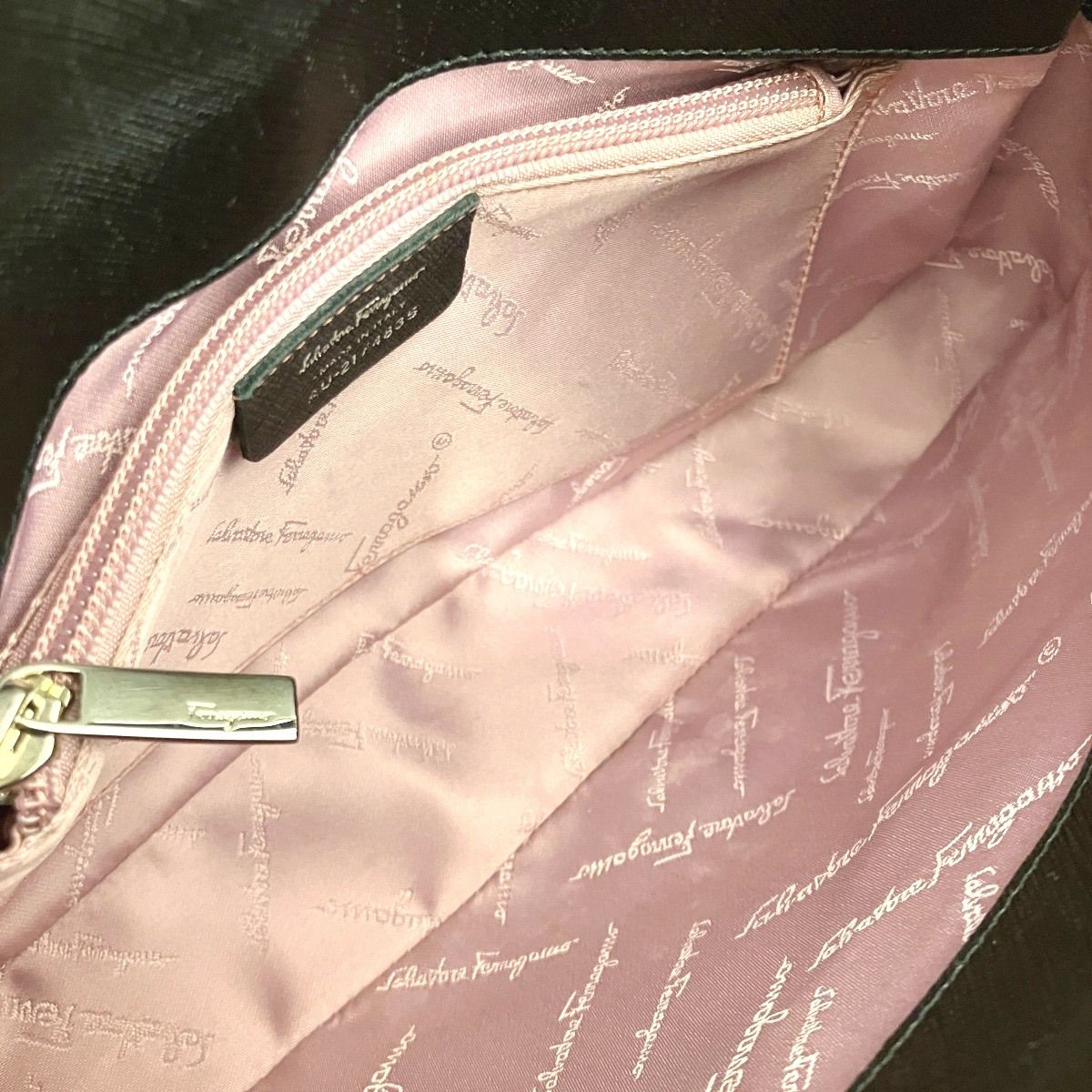 Salvatore Ferragamo Gancini Leather Handbag