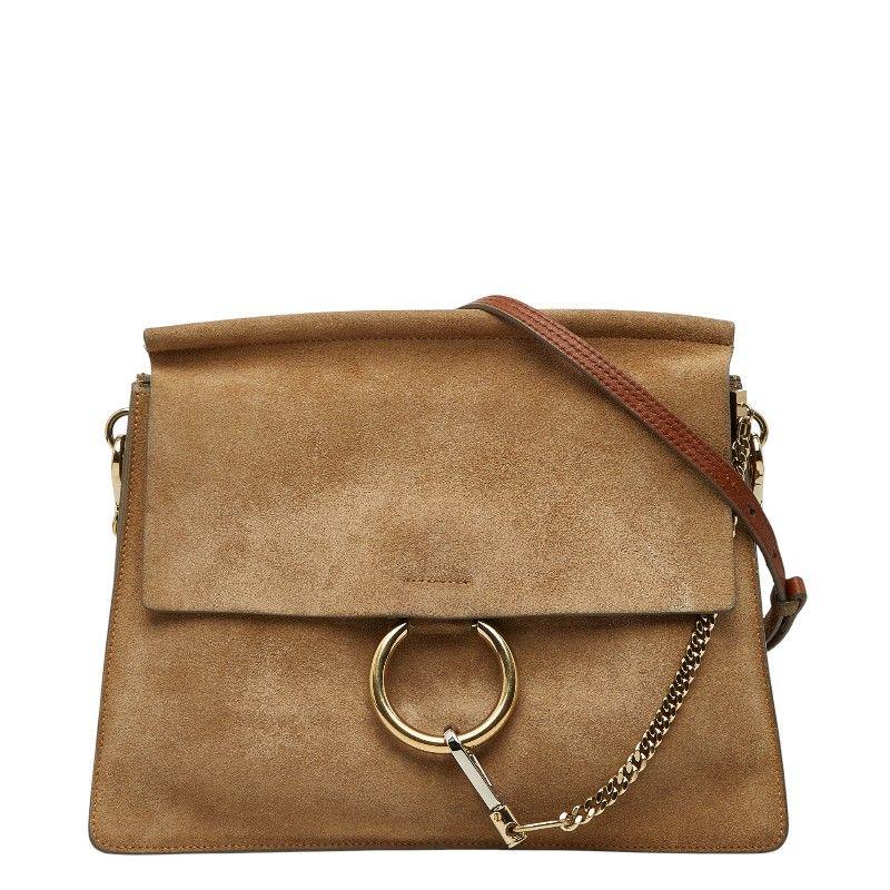 Chloe Faye Suede Leather Shoulder Bag