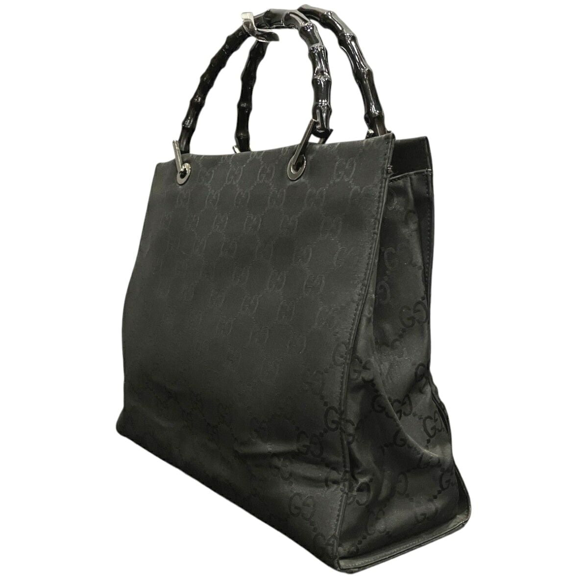 Gucci Bamboo GG Nylon Tote Bag