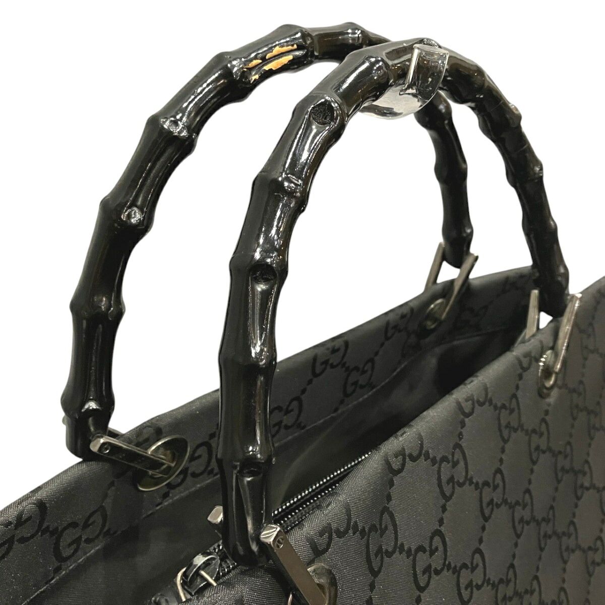Gucci Bamboo GG Nylon Tote Bag
