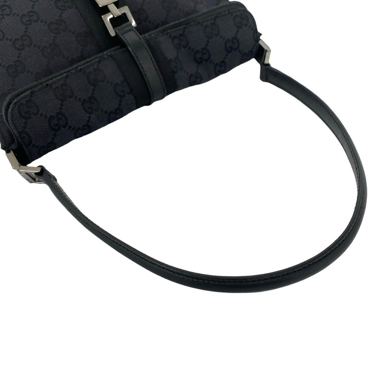 Gucci Jackie Canvas Leather Shoulder Bag
