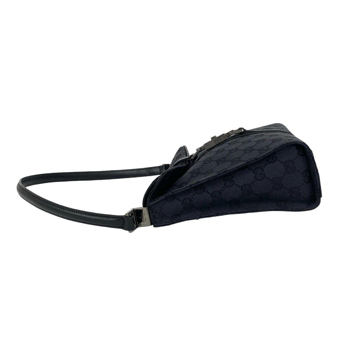 Gucci Jackie Canvas Leather Shoulder Bag