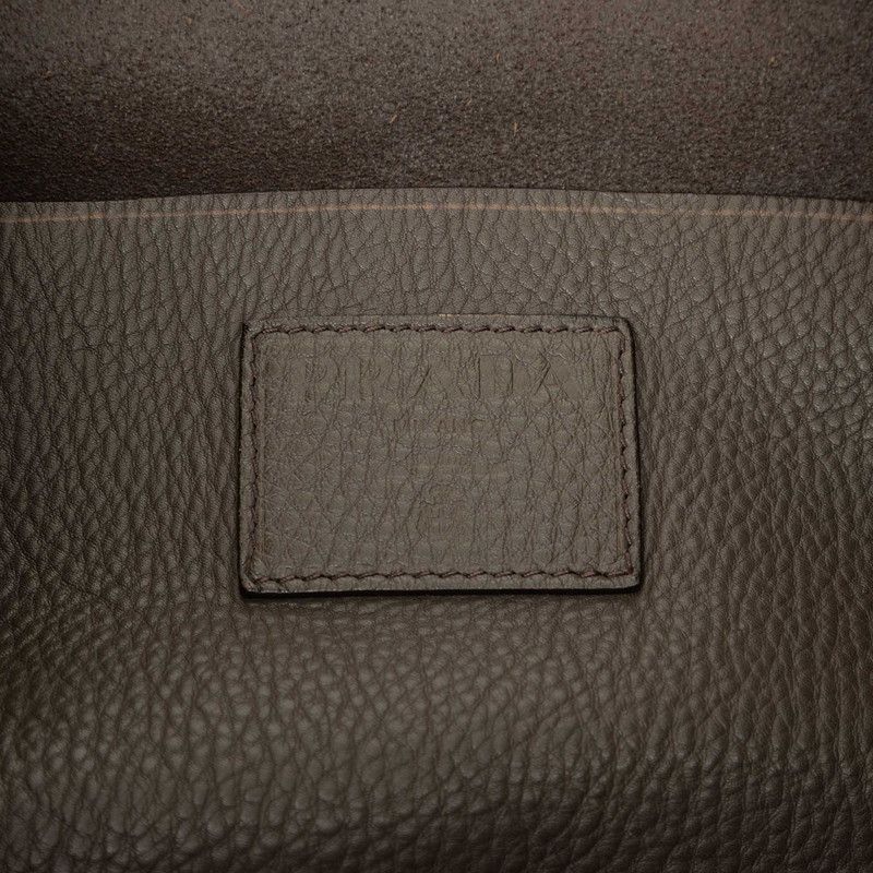 Prada Big Tote Leather Tote Bag