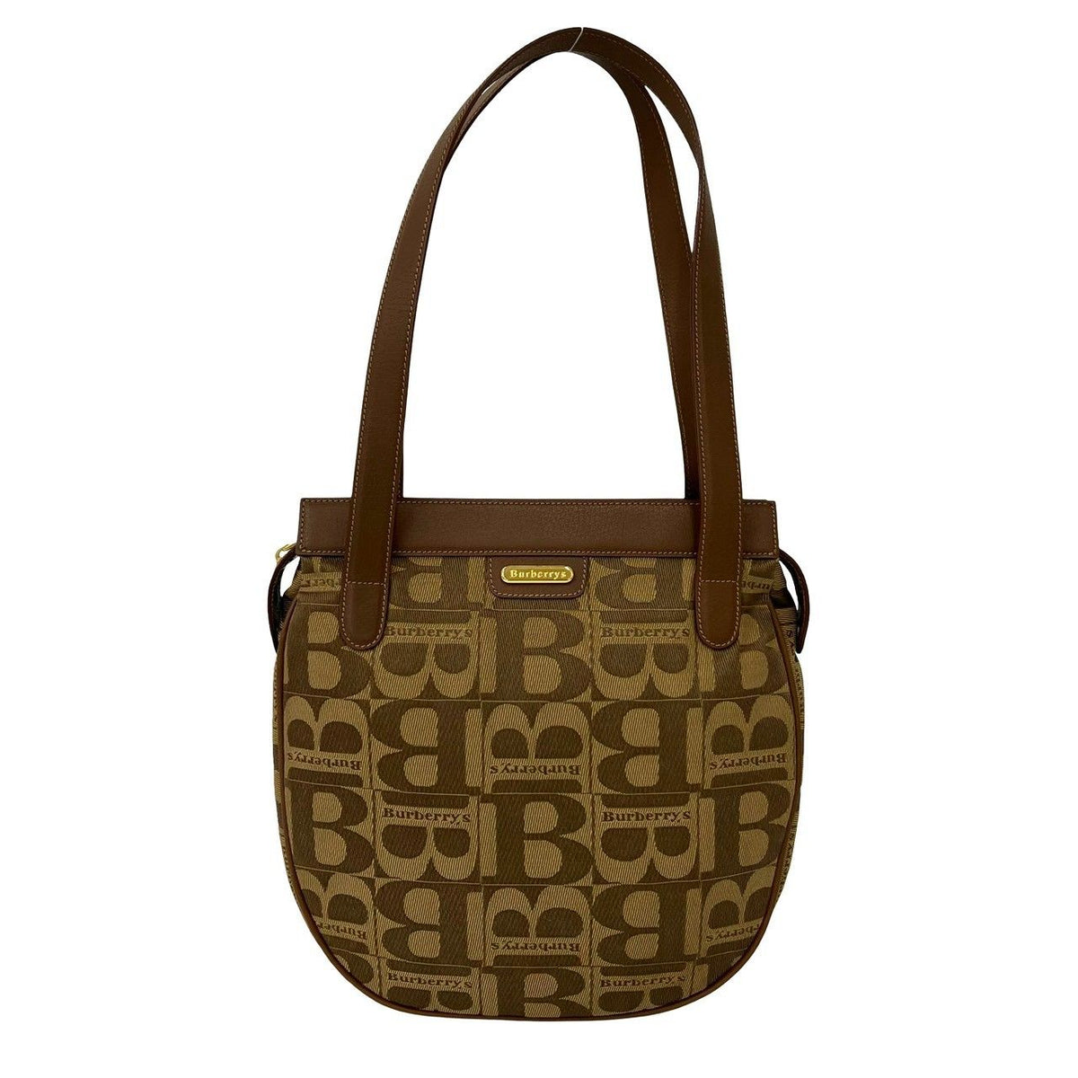 Burberry Canvas Leather Shoulder Bag