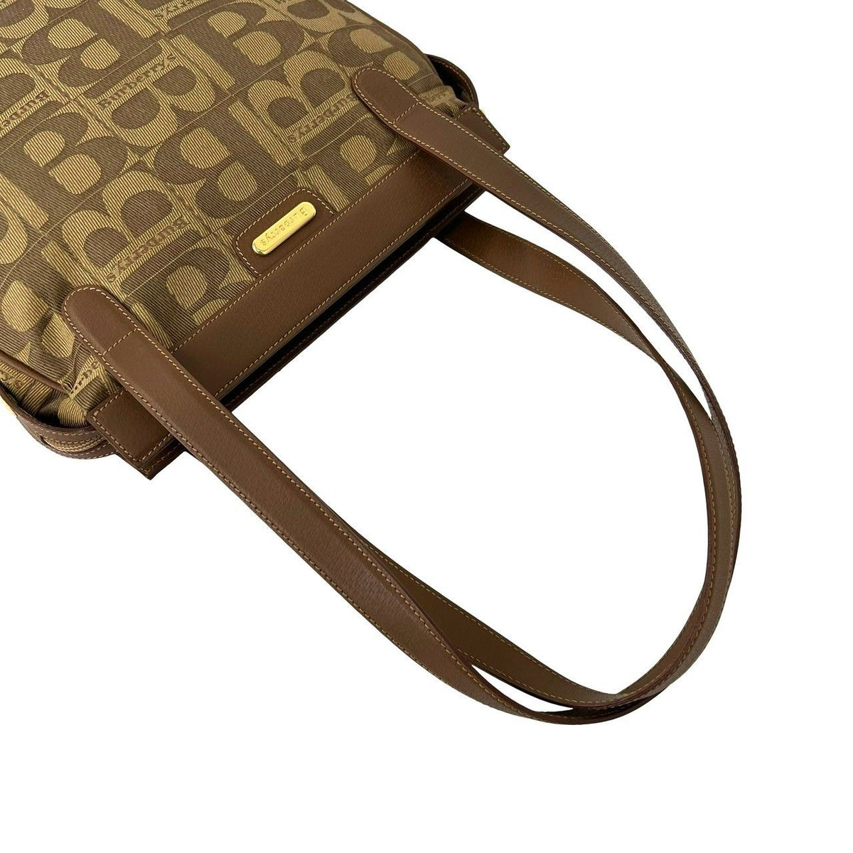 Burberry Canvas Leather Shoulder Bag