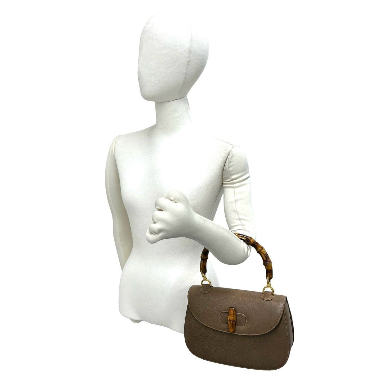 Gucci Bamboo Leather Handbag