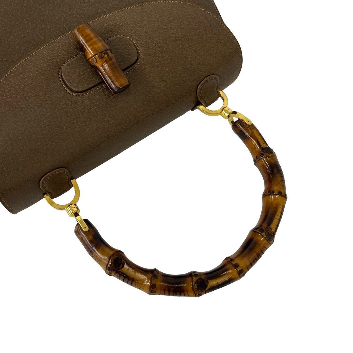 Gucci Bamboo Leather Handbag