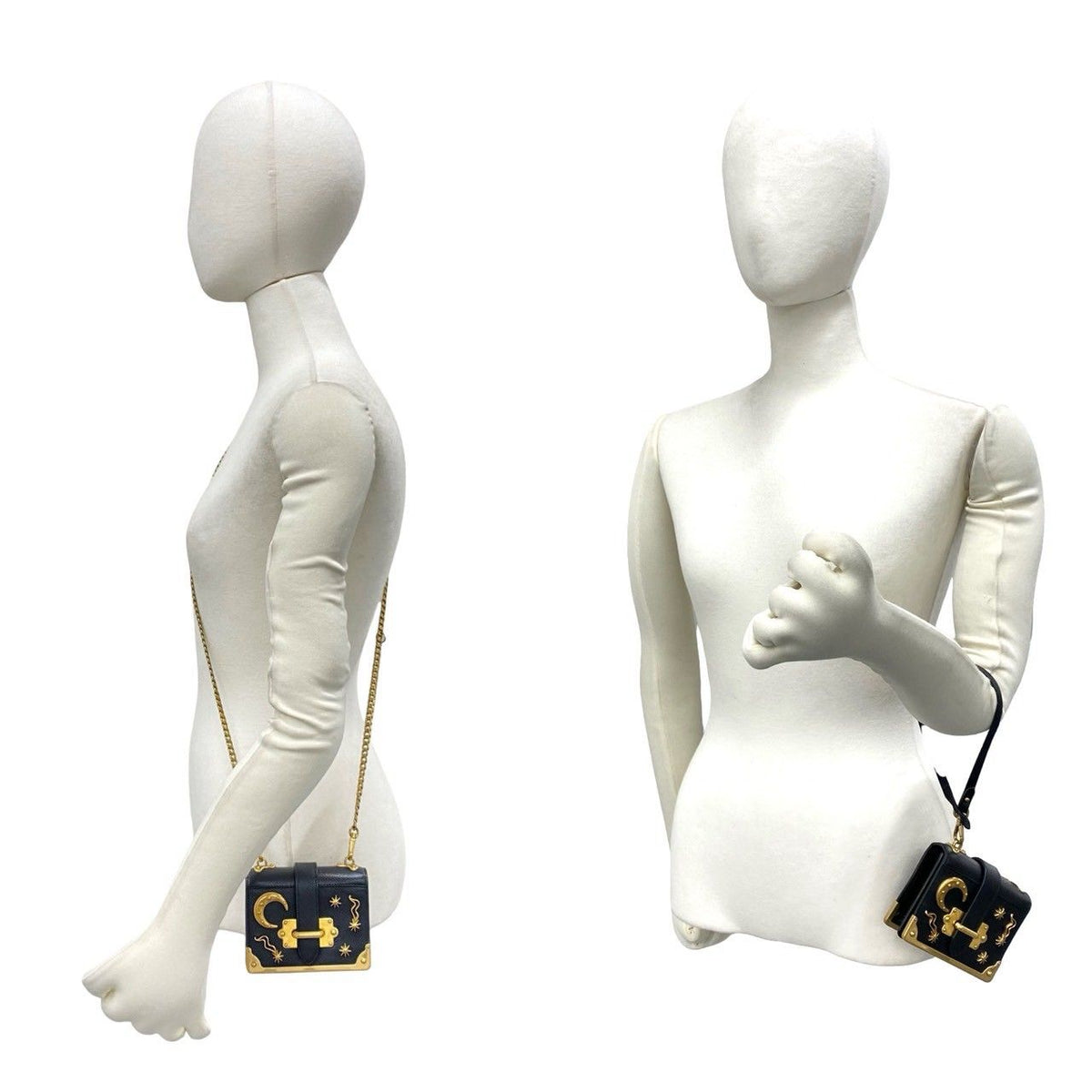 Prada Cahier Saffiano Leather Shoulder Bag