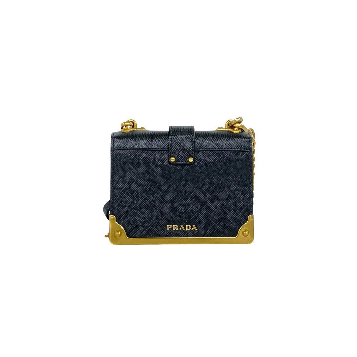 Prada Cahier Saffiano Leather Shoulder Bag