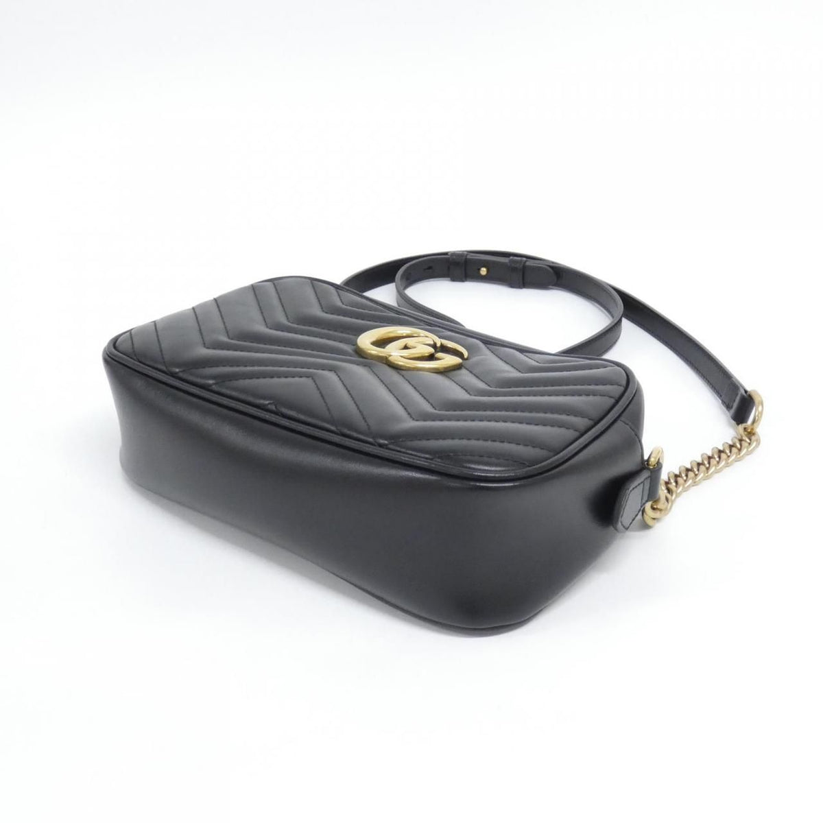 Gucci GG Marmont Quilted Chevron Leather Shoulder Bag