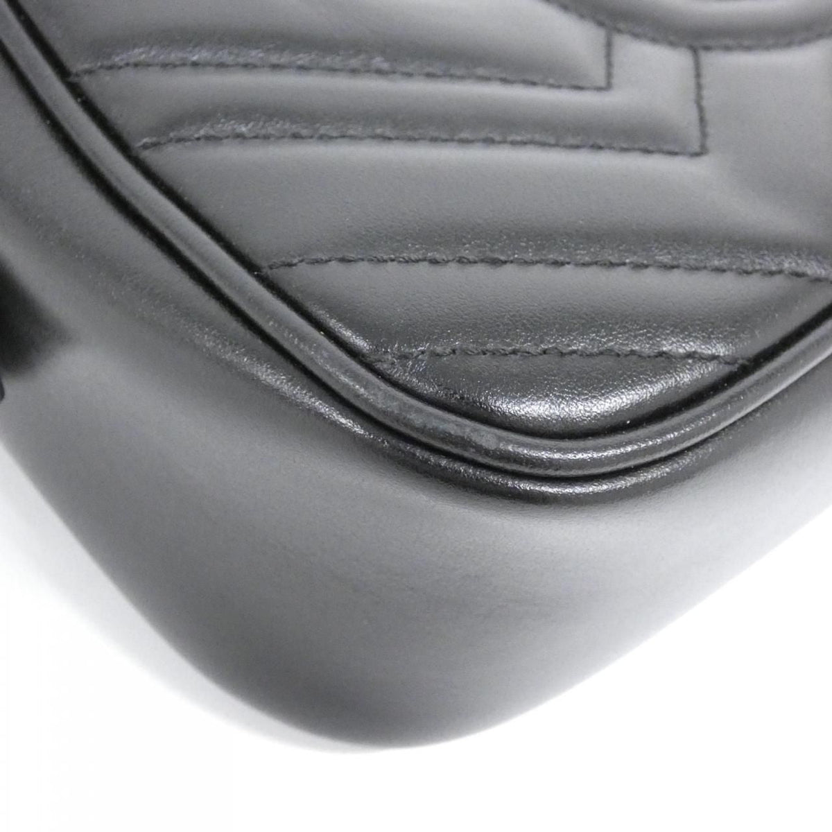 Gucci GG Marmont Quilted Chevron Leather Shoulder Bag