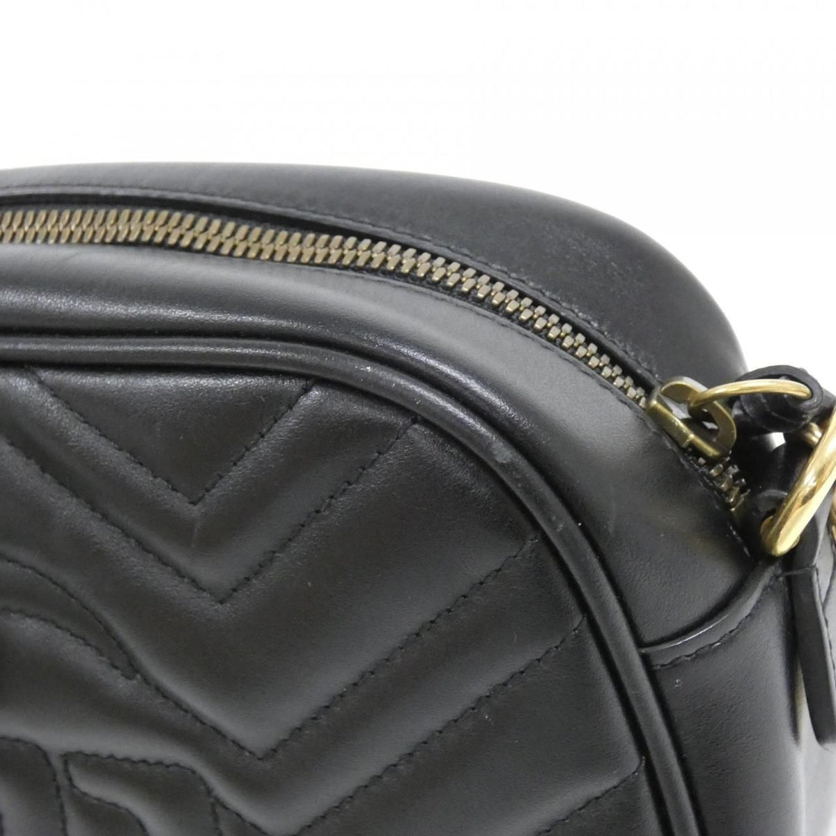 Gucci GG Marmont Quilted Chevron Leather Shoulder Bag