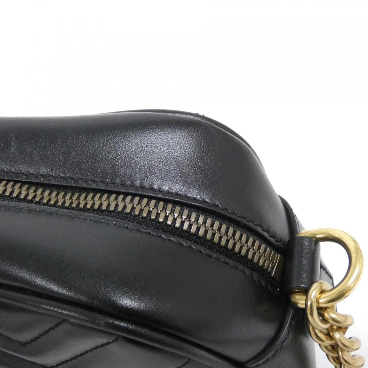 Gucci GG Marmont Quilted Chevron Leather Shoulder Bag