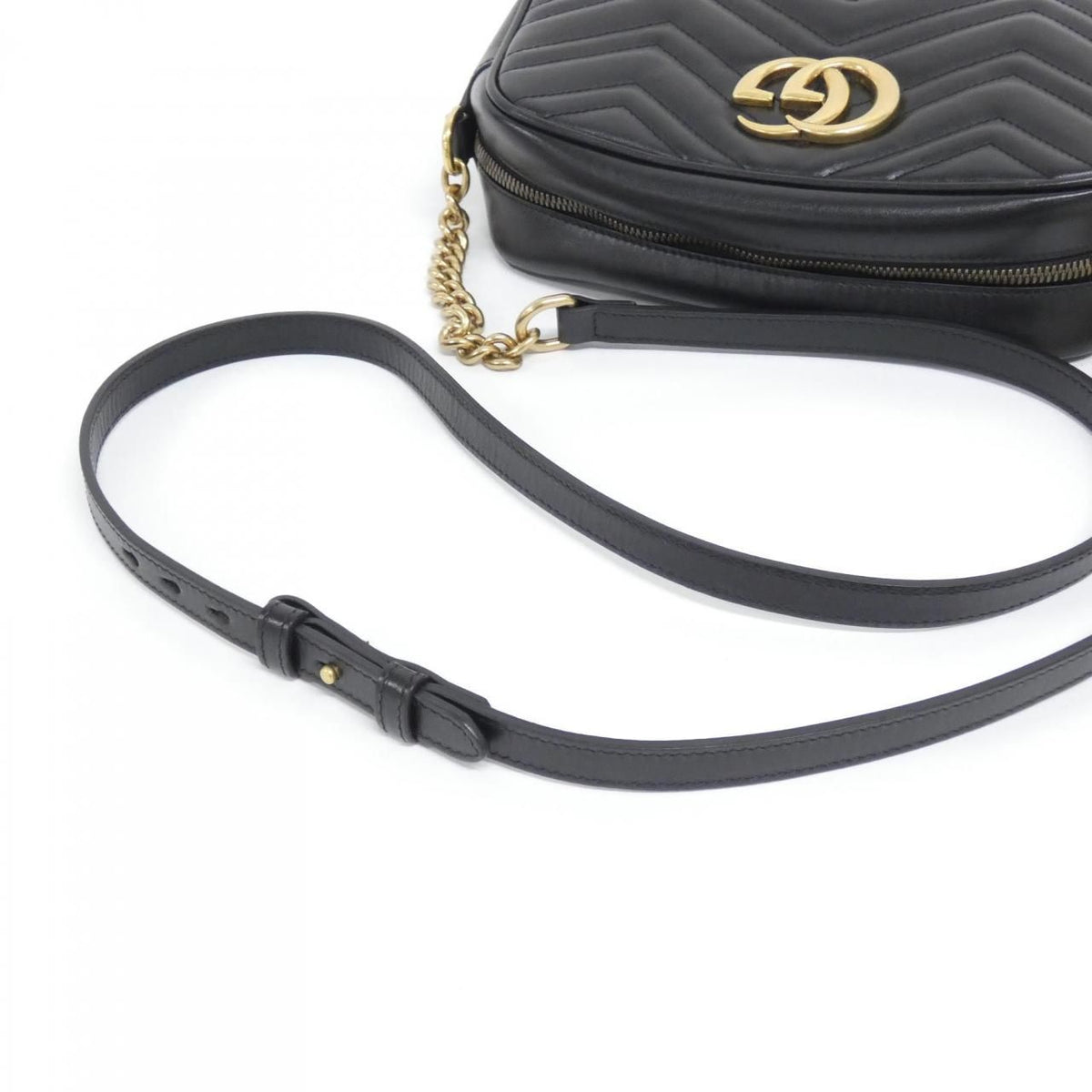 Gucci GG Marmont Quilted Chevron Leather Shoulder Bag