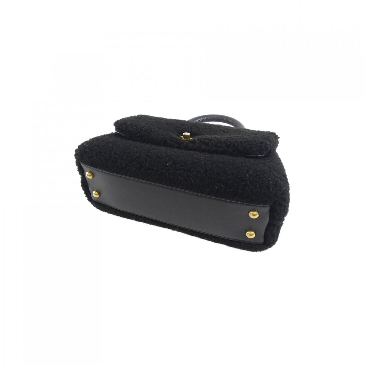 Chanel Coco Handle Shearling Lamb Calf Bag